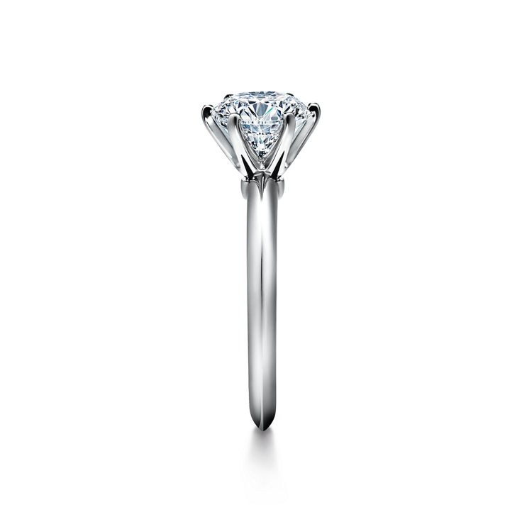 The Tiffany® Setting: Engagement Ring in Platinum image number 4