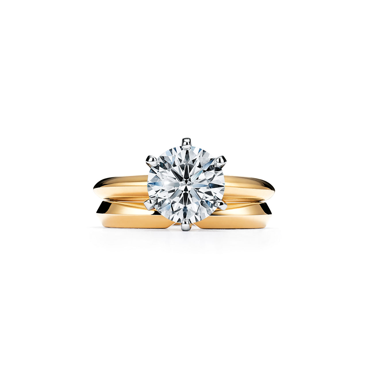 Tiffany® Setting:Verlobungsring in 18 Karat Gelbgold Bildnummer 6