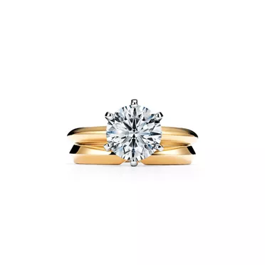 The Tiffany® Setting: Engagement Ring in 18k Yellow Gold, 6