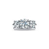 Tiffany Three Stone:Engagement Ring in Platinum image number 6