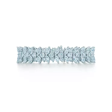 Pulsera con racimos de diamantes en talla marquesa, 6