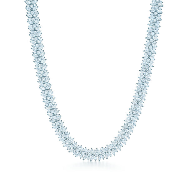 Marquise Diamond Cluster Necklace