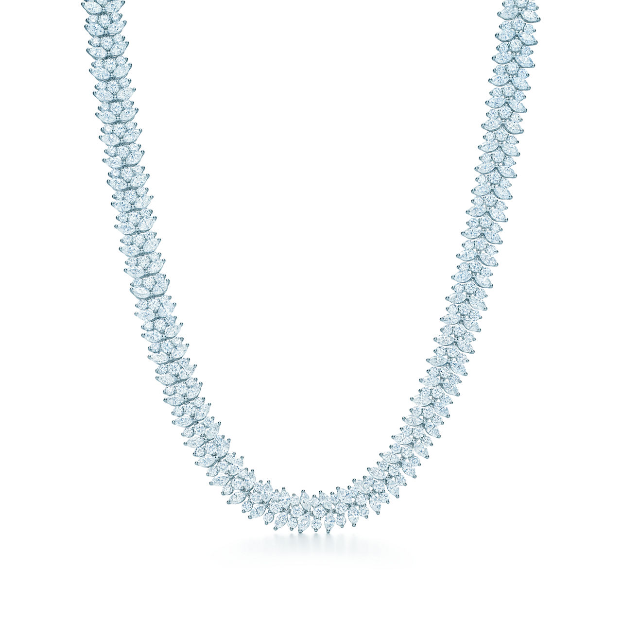 Collana Cluster con diamanti taglio marquise numero immagine 2