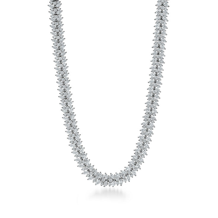 Collana Cluster con diamanti taglio marquise numero immagine 23