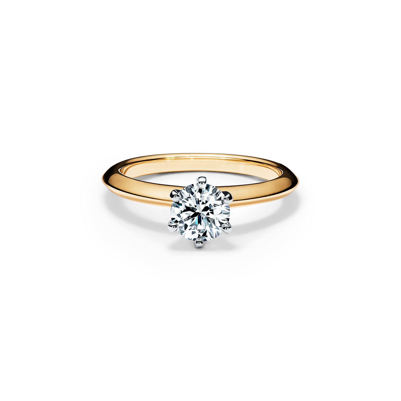 The Tiffany® Setting: Engagement Ring in 18k Yellow Gold | Tiffany