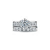 The Tiffany&reg; Setting: Engagement Ring with a Channel-set Diamond Band in Platinum image number 6