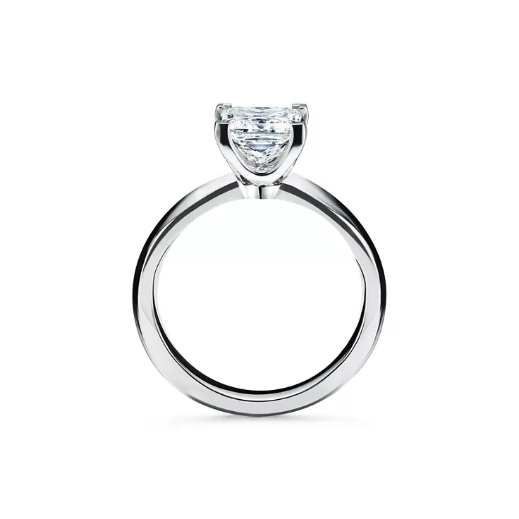 Princess-cut Diamond Engagement Ring in Platinum, 5