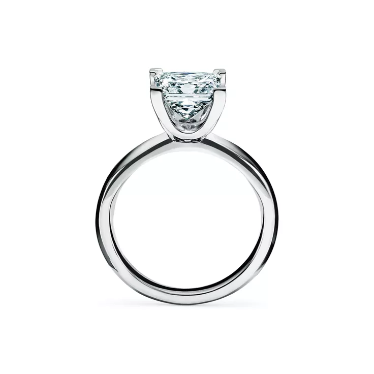 Princess-cut Diamond Engagement Ring in Platinum, 5