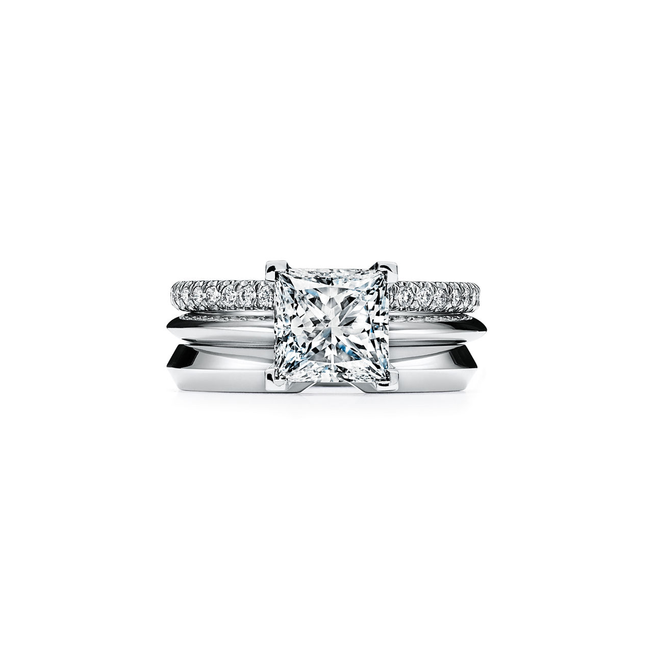 Princess-cut Diamond Engagement Ring in Platinum image number 7