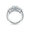Tiffany Three Stone:Engagement Ring with Pear-shaped Side Stones in Platinum image number 5