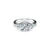 Tiffany Three Stone:Engagement Ring with Pear-shaped Side Stones in Platinum image number 0