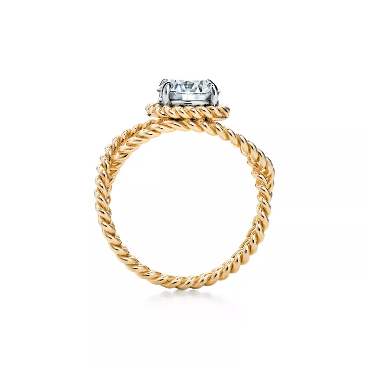 Jean Schlumberger by Tiffany:Rope Engagement Ring in 18k Gold, 2
