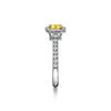 Tiffany Soleste&reg;:Cushion-cut Halo Engagement Ring with a Diamond Platinum Band image number 4