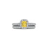 Tiffany Soleste&reg;:Cushion-cut Halo Engagement Ring with a Diamond Platinum Band image number 6