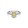 Tiffany Soleste&reg;:Cushion-cut Halo Engagement Ring with a Diamond Platinum Band image number 0