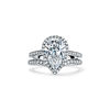 Tiffany Soleste&reg;:Pear-shaped Halo Engagement Ring with a Diamond Platinum Band image number 7