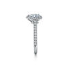 Tiffany Soleste Pear-shaped Halo Engagement Ring with a Diamond Platinum Band  image number 4