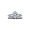 Tiffany Soleste Pear-shaped Halo Engagement Ring with a Diamond Platinum Band  image number 6