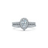 Tiffany Soleste Pear-shaped Halo Engagement Ring with a Diamond Platinum Band  image number 7