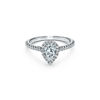 Tiffany Soleste Pear-shaped Halo Engagement Ring with a Diamond Platinum Band  image number 0