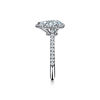 Tiffany Soleste&reg;:Pear-shaped Halo Engagement Ring with a Diamond Platinum Band image number 4
