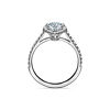 Tiffany Soleste&reg;:Pear-shaped Halo Engagement Ring with a Diamond Platinum Band image number 5