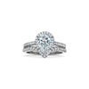 Tiffany Soleste&reg;:Pear-shaped Halo Engagement Ring with a Diamond Platinum Band image number 7