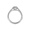 Tiffany Soleste&reg;:Oval Halo Engagement Ring with a Diamond Platinum Band image number 5