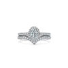 Tiffany Soleste&reg;:Oval Halo Engagement Ring with a Diamond Platinum Band image number 7