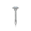 Tiffany Soleste: Oval Halo Engagement Ring with a Diamond Platinum Band image number 4