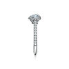 Tiffany Soleste&reg;:Heart-shaped Halo Engagement Ring with a Diamond Platinum Band image number 3
