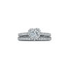 Tiffany Soleste&reg;:Heart-shaped Halo Engagement Ring with a Diamond Platinum Band image number 5
