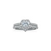 Tiffany Soleste&reg;:Heart-shaped Halo Engagement Ring with a Diamond Platinum Band image number 6
