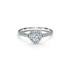 Tiffany Soleste&reg;:Heart-shaped Halo Engagement Ring with a Diamond Platinum Band image number 0