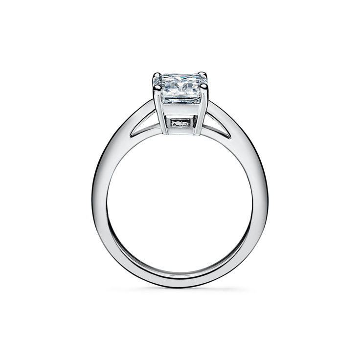 Emerald-cut Diamond Engagement Ring in Platinum image number 5