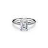 Emerald-cut Diamond Engagement Ring in Platinum image number 0