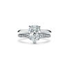 Pear-shaped Diamond Engagement Ring in Platinum image number 7