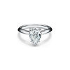 Pear-shaped Diamond Engagement Ring in Platinum image number 0
