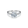 Tiffany Harmony&reg;:Bague de fian&ccedil;ailles taille brillant avec anneau en platine 950&nbsp;milli&egrave;mes et diamants num&eacute;ro dimage {1}