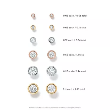 Elsa Peretti®:Diamonds by the Yard® Earrings in Rose Gold, 2