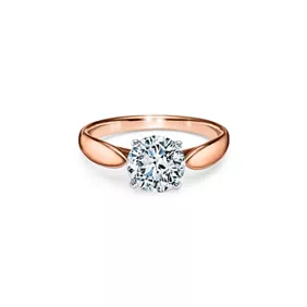 18 Karat Roségold und Platin