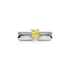 Tiffany Novo&reg;:Yellow Diamond Engagement Ring with a Pav&eacute; Diamond Platinum Band image number 6