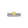 Tiffany Novo&reg;:Yellow Diamond Engagement Ring with a Pav&eacute; Diamond Platinum Band image number 7