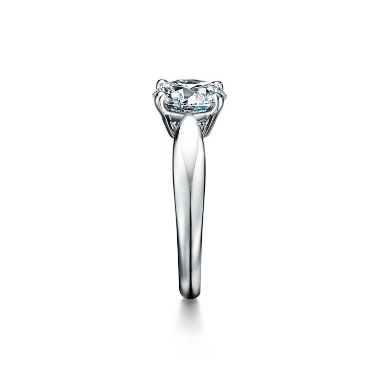 Tiffany Harmony®: Round Brilliant Engagement Ring in Platinum image number 4