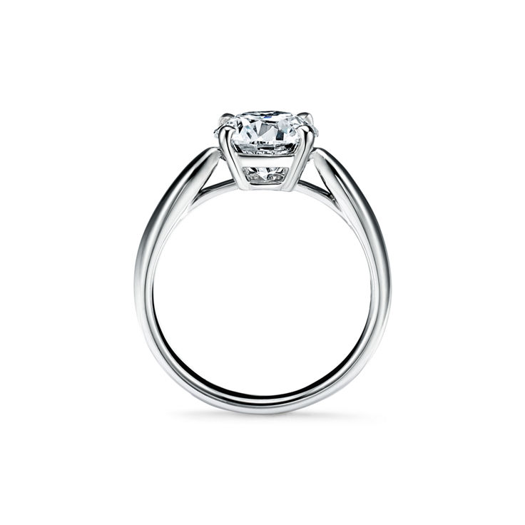 Tiffany Harmony®: Round Brilliant Engagement Ring in Platinum image number 5