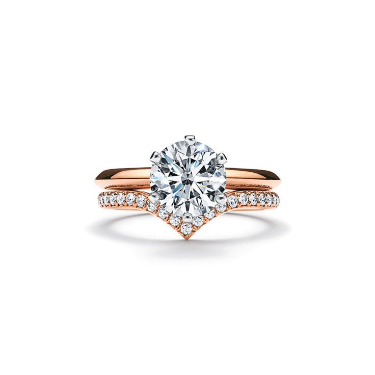 The Tiffany® Setting: Engagement Ring in 18k Rose Gold image number 8