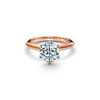 Tiffany&reg; Setting: Bague de fian&ccedil;ailles en or rose 18&nbsp;carats num&eacute;ro dimage {1}