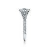 Pav&eacute; Tiffany&reg; Setting:Engagement Ring with a Pav&eacute; Diamond Band in Platinum image number 4