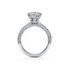 Pav&eacute; Tiffany&reg; Setting:Engagement Ring with a Pav&eacute; Diamond Band in Platinum image number 5