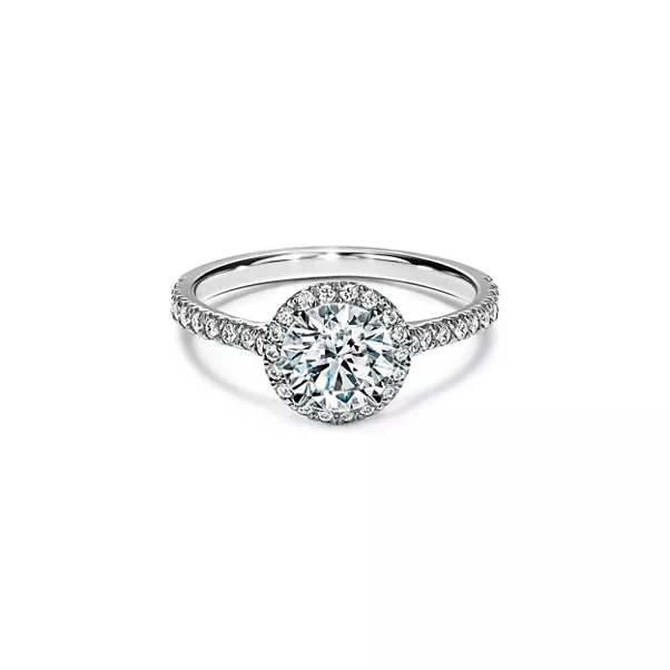 Round Brilliant Engagement Ring in Platinum